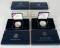 Lot (2) 2004 Thomas Alva Edison US Mint Silver Proof Dollars MIB