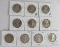 Lot (10) 1940's Mixed Date Walking Liberty Silver Half Dollars