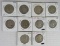 Lot (10) 1948-1963 Franklin Silver Half Dollars