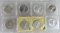Lot (8) 1940's Mixed Date Walking Liberty Silver Half Dollars