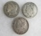 1878-S, 1889-O, 1899-O Morgan Silver Dollars