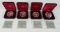Lot (4) 1985 Canadian Proof Silver Dollars
