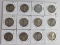 Lot (12) 1934-1941 Walking Liberty Silver Half Dollars