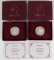 Lot (2) 1982 George Washington US Mint Silver Proof Half Dollars MIB