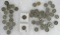 Large Lot (60) Vintage US 90% Silver Quarters. Barber, Liberty, Washington ($15.00 Face)