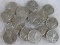 Lot (15) Mixed Date 1940's Walking Liberty Silver Half Dollars