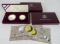 1998 Robert F & John F Kennedy US Silver Dollar & Half Coin Set MIB
