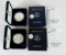 Lot (2) 2001 US Silver Eagle Bullion Coins MIB .999