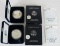 Lot (2) 1995 & 1996 US Silver Eagle Bullion Coins MIB .999