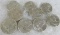 Lot (9) 1963 Franklin Silver Half Dollars High Grade