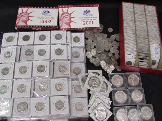 Large Coin Auction- Silver, Gold, Large Lots++