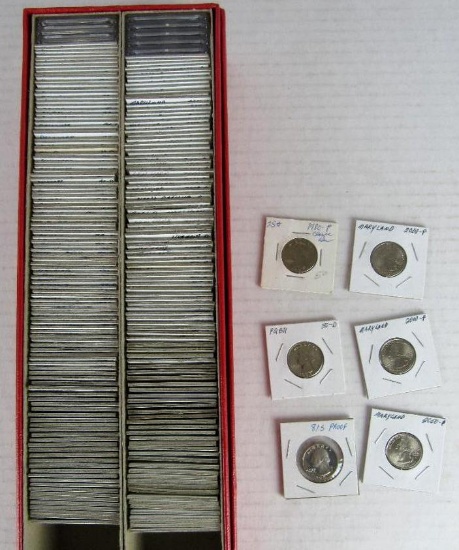 Huge Estate Lot (200) 1980 - 2004 US Washington .25 Quarters w/ Lots of State Quarters