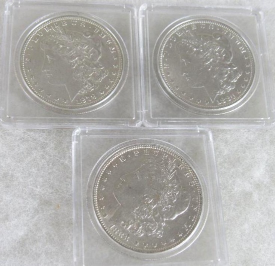 1879, 1880, 1888 Morgan Silver Dollar Lot