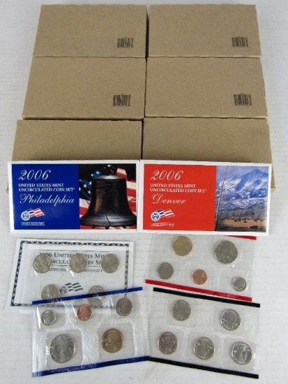 Lot (6) 2006 P & D US Mint Sets (5- Sealed)