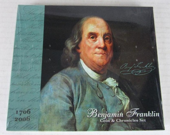 2006 Benjamin Franklin US Mint Silver Coin & Chronicles Set (Sealed)