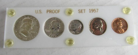 1957 P Silver Mint Proof Set in Plastic Holder