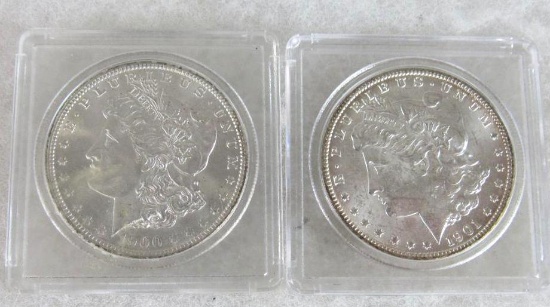 1900-O & 1901-O Morgan Silver Dollars