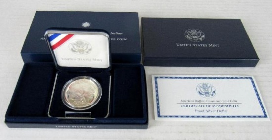 2001 Smithsonian American Buffalo US Silver Proof Bullion Coin MIB .999
