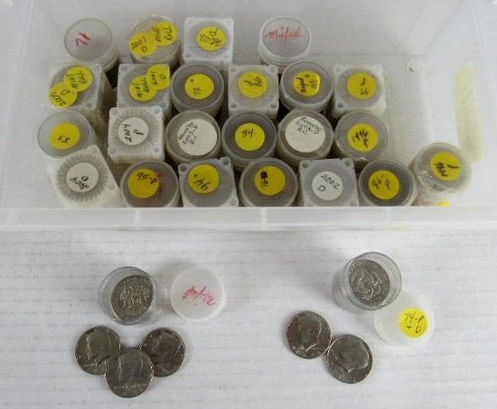 Huge Estate Lot (21+ Rolls) Sorted Kennedy US .50 Half Dollars (Over $200.00 Face)