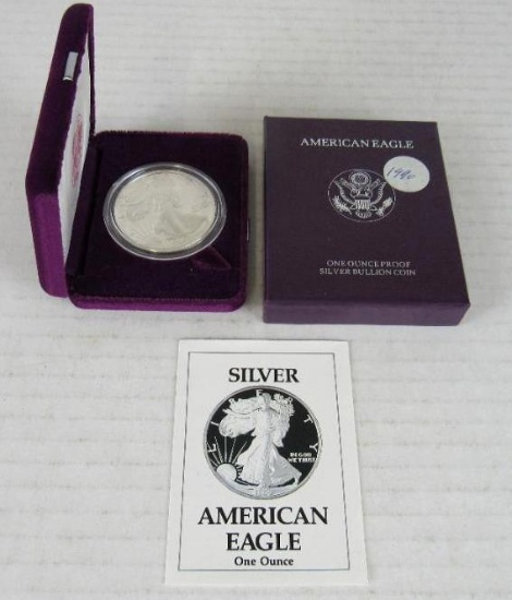 1990 US Silver Eagle Bullion Coin MIB .999