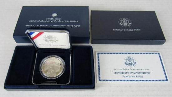 2001 Smithsonian American Buffalo US Silver Proof Bullion Coin MIB .999