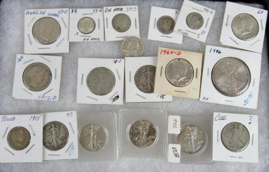 Misc. Lot $7.00 Face Value US 90% Silver Coinage
