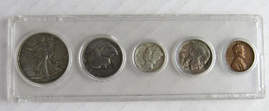 1935 US Silver Coin Set in Whitman Holder (Circulated)