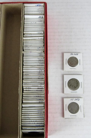 Lot Approx. (75+) Buffalo Nickels & V Nickels