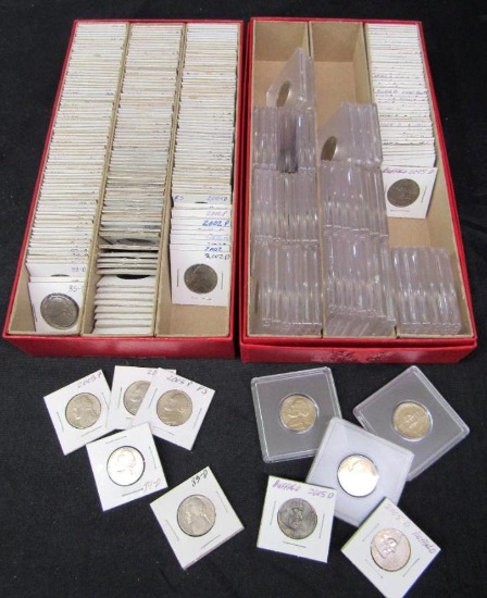 HUGE Estate Collection (320+) 1958 - 2005 US Jefferson .05 Nickels