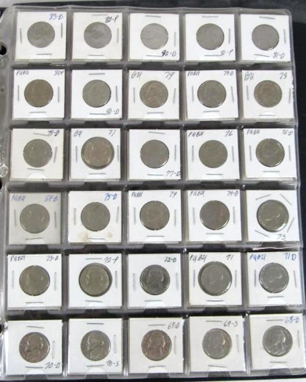 Estate Fresh Lot (120) 1942 - 2002 US Jefferson .05 Nickels w/ Proofs