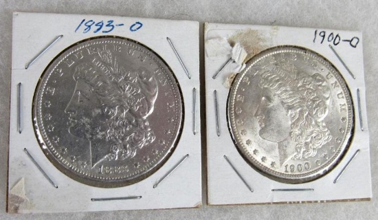 1883-O & 1900-O Morgan Silver Dollars