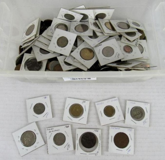 HUGE Estate Lot (Over 11 Lbs.) Assorted Vintage Foreign Coins w/ Silver