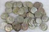 Lot (45) Mixed Date 1960's (40%) Silver Kennedy Half Dollars ($22.50 Face)