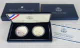 Box Set (2) 2001 Smithsonian American Buffalo US Silver Proof Bullion Coins MIB .999