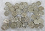 Lot (47) Mixed Date Silver Mercury Dimes High Grade