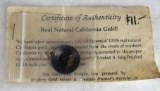 Certified Natural California Gold