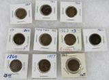Lot (10) Civil War Era Indian Head/ Flying Eagle Cents 1857-1864