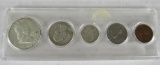 1958-D US Silver Mint Set in Whitman Holder