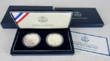 Box Set (2) 2001 Smithsonian American Buffalo US Silver Proof Bullion Coins MIB .999