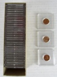 Collector Box (32) 1960 - 1970 US Lincoln Cent Pennies .01 w/ Proofs