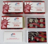 Lot (3) 2006 US 90% Silver Proof Sets