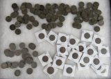 HUGE Estate Collection (85+) Early US .05 Nickels. War Time Jefferson & V