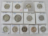 Lot (13) 1957-1964 Proof Washington Silver Quarters