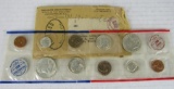 1960 P & D Silver Mint UNC Sets in Original Envelope