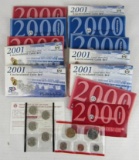 Lot (8) 2000 - 2001 Sealed P & D US Mint Coin Sets