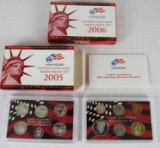 Lot (2) 2005, & 2006 US 90% Silver Proof Sets