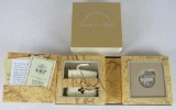 Beautiful 2004 Lewis & Clark US Mint Silver Proof Dollar w/ Native American Pouch Set