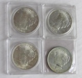 1922, 1923, 1923, 1925 Peace Silver Dollars