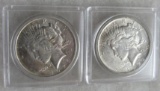 1922-D & 1926-D Peace Silver Dollars