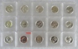 Lot (15) Mixed Date 1940's/50's Washington Silver Quarters High Grade or Proof